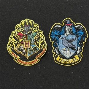 Hogwarts and Ravenclaw Embroidered Patches